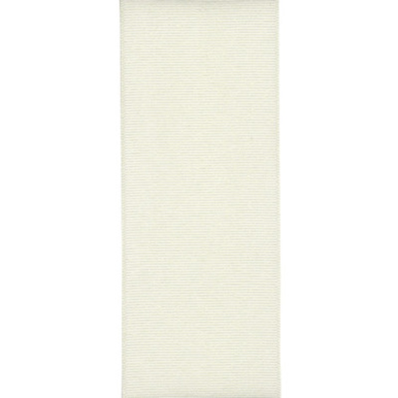 White Solid Wired Craft Ribbon 1.5 x 100 Yards