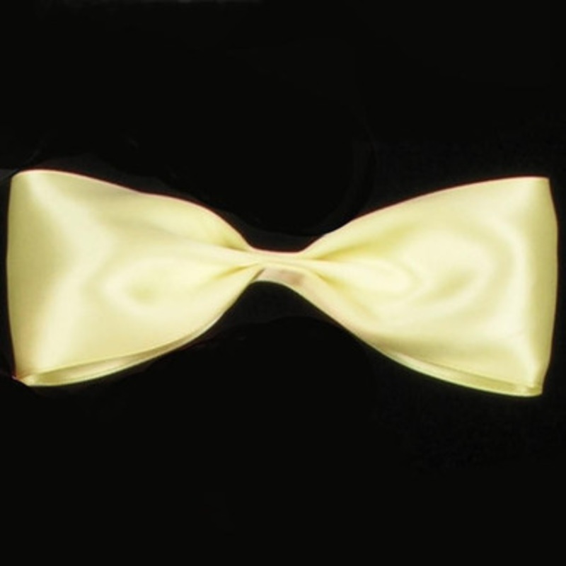 Yellow Straw Double Face Craft Ribbon 0.62 x 108 Yards