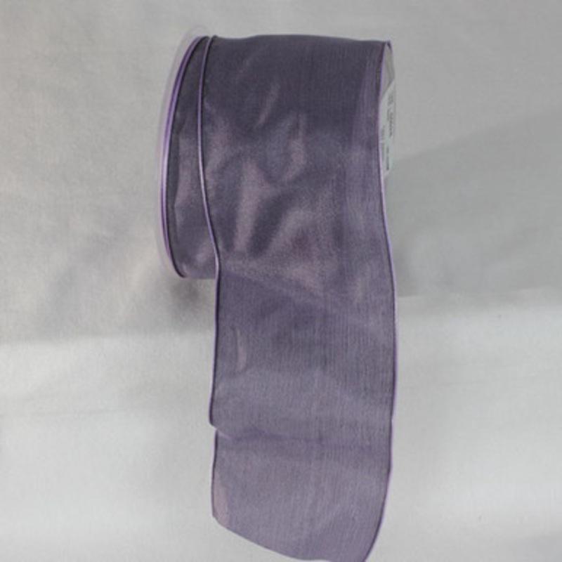 Thistle Purple Solid Wired Edge Ribbon 2.6 x 27 Yards
