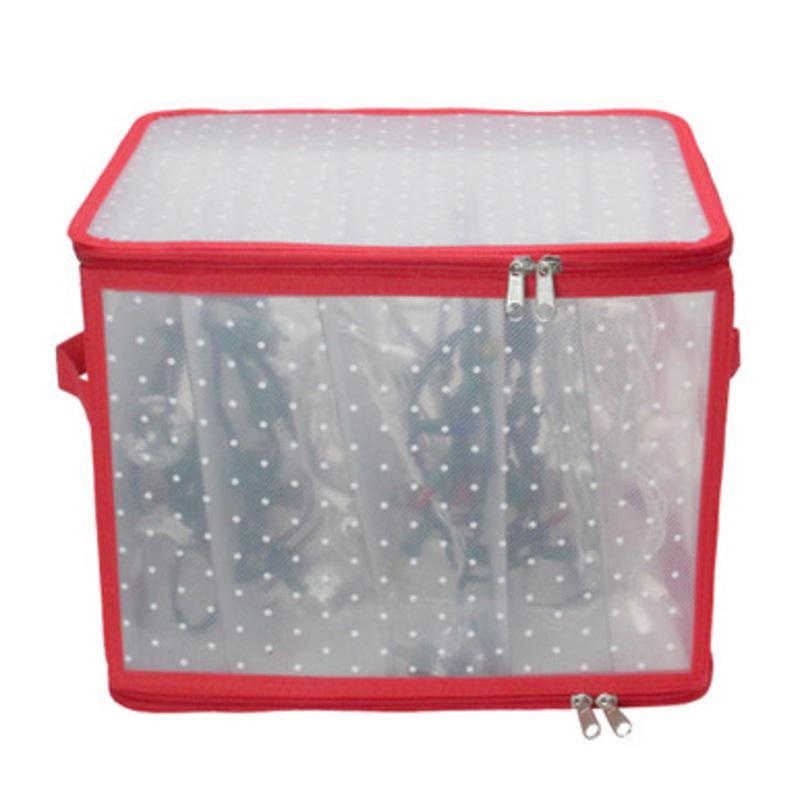 Transparent Zip Up Christmas Light Storage Box 12.5