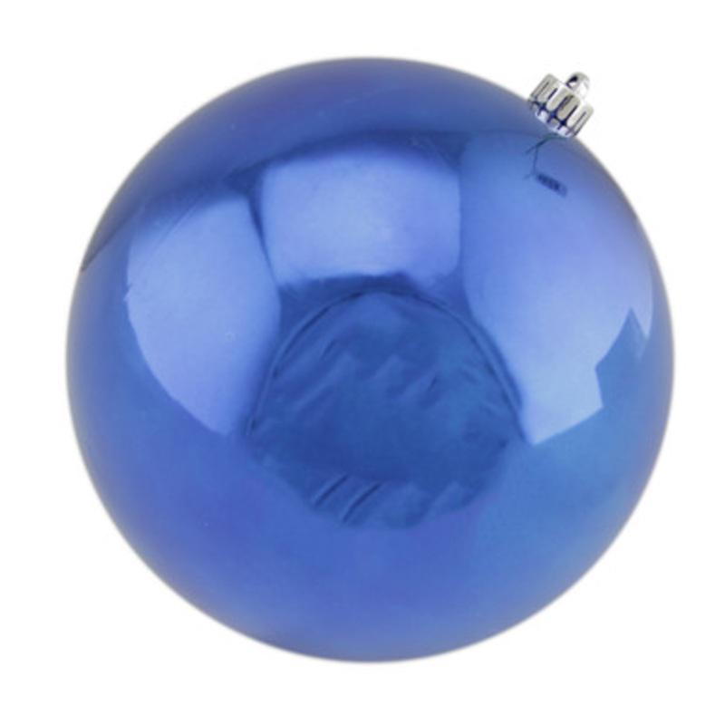 Vickerman Shiny Blue Shatterproof Christmas Ball Ornament 10 (250mm)
