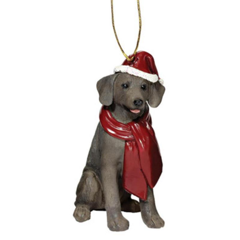 Weimaraner Dog Christmas Ornament 3.5