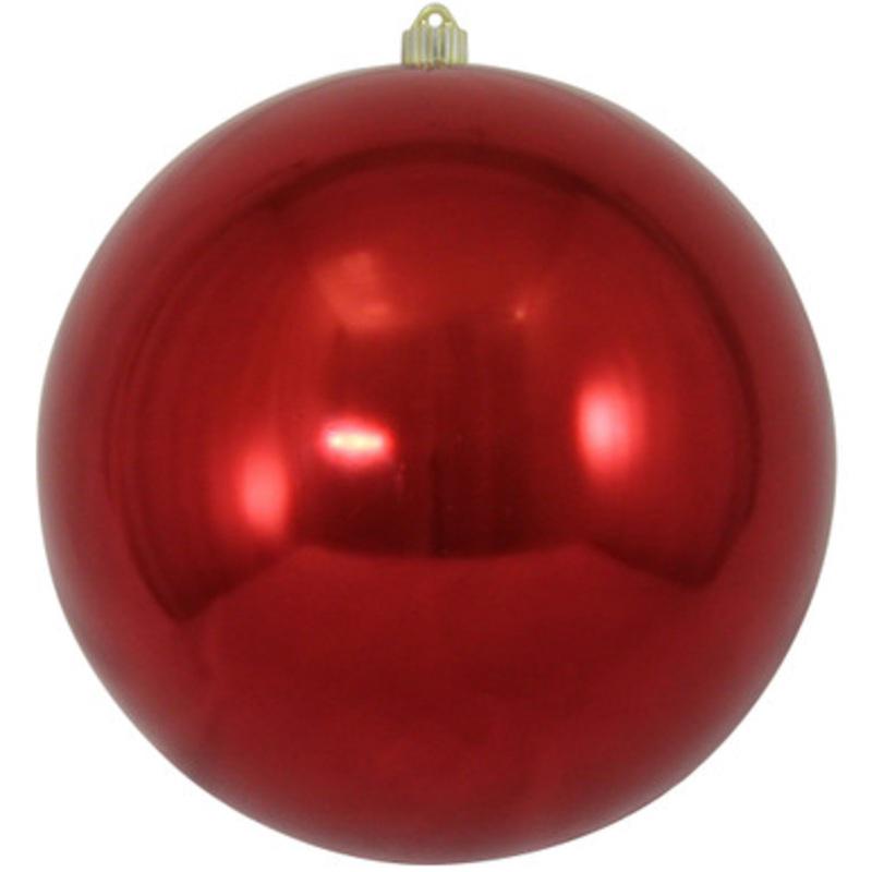 Shiny Shatterproof Commercial Christmas Ball Ornament  12 (300mm)  Sonic Red