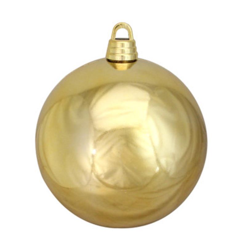 Shiny Shatterproof Commercial Christmas Ball Ornament  12 (300mm)  Vegas Gold