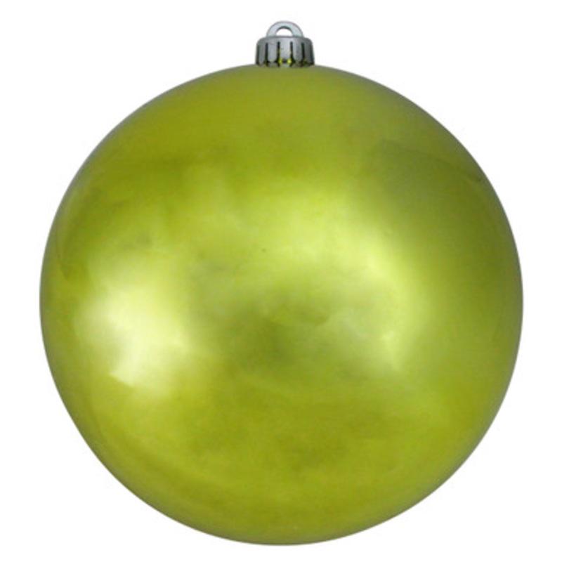Shiny Shatterproof Commercial Christmas Ball Ornament  8 (200mm)  Kiwi Green