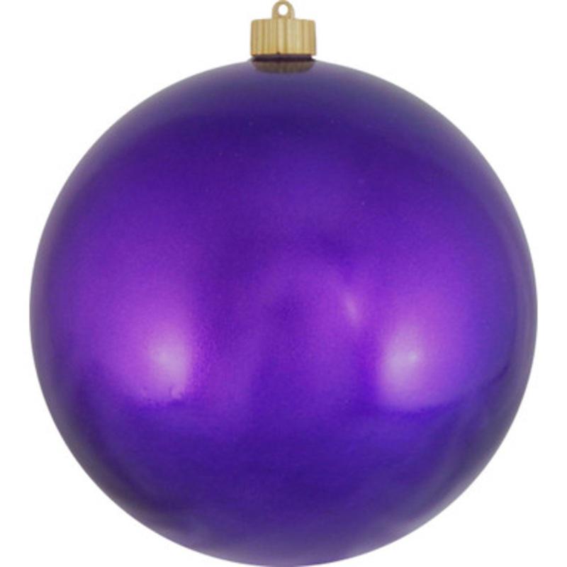 Shiny Vivacious Purple Shatterproof Christmas Ball Ornament 8 (200mm)
