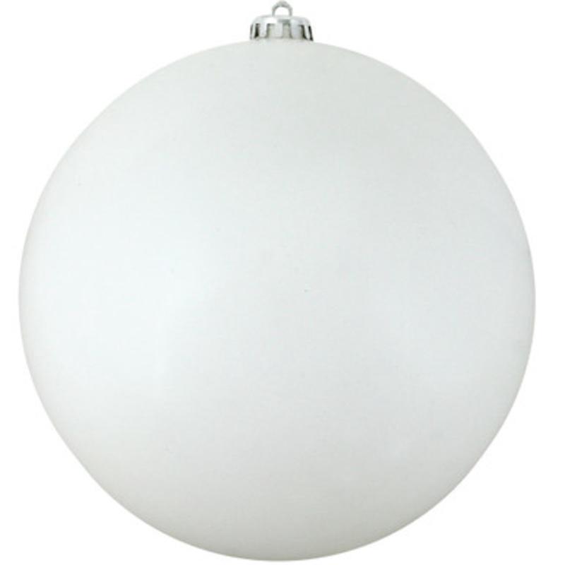 Shiny Winter White Commercial Shatterproof Christmas Ball Ornament 10 (250mm)