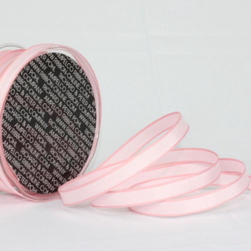 Soft Pink Solid Wired Ribbon 0.25 x 108 Yards
