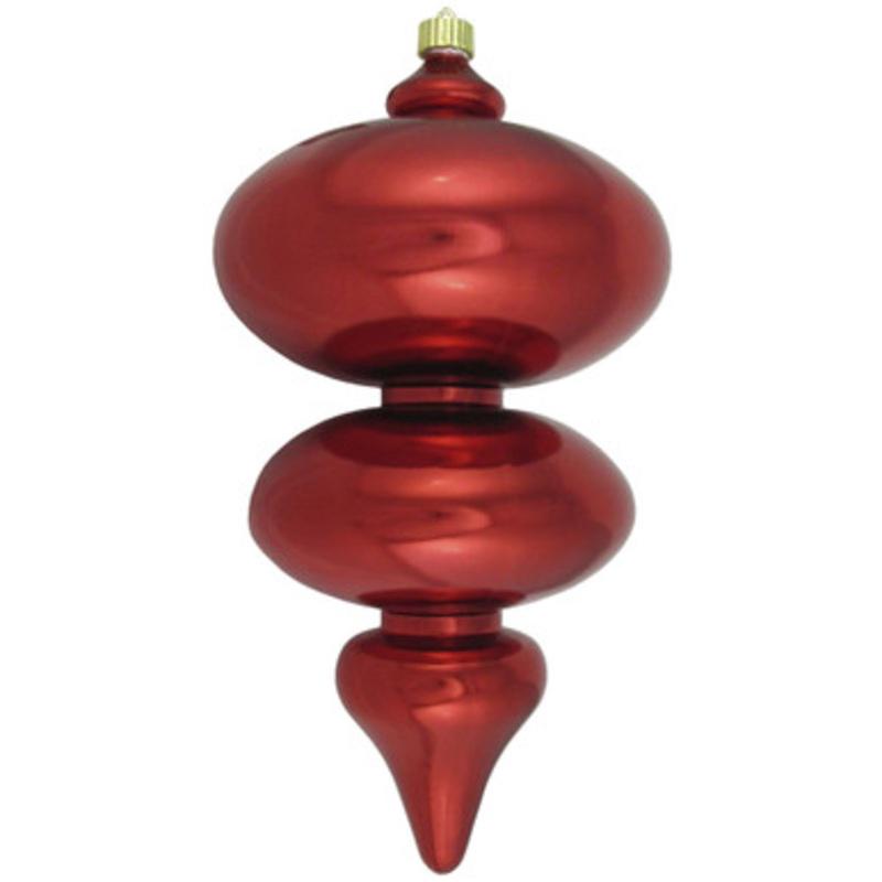 Sonic Red Shatterproof Shiny Christmas Jumbo Finial Ornament 15 (380mm)