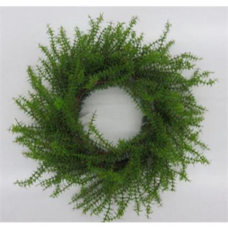 Springeri Leaves Nature Inspired Artificial Spring Wreath, Green 24-Inch