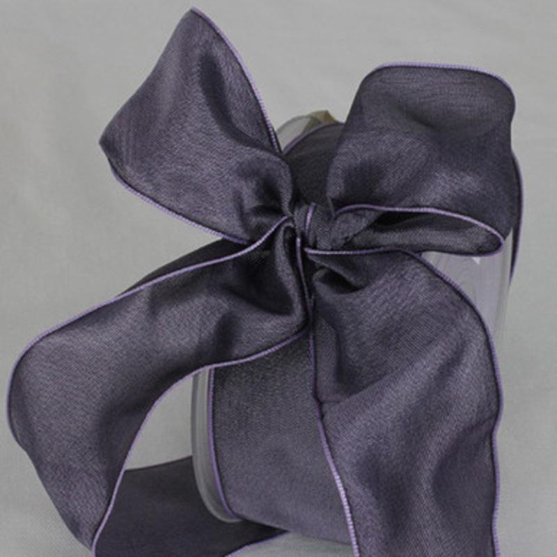 Thistle Purple Solid Wired Edge Ribbon 1.5 x 27 Yards