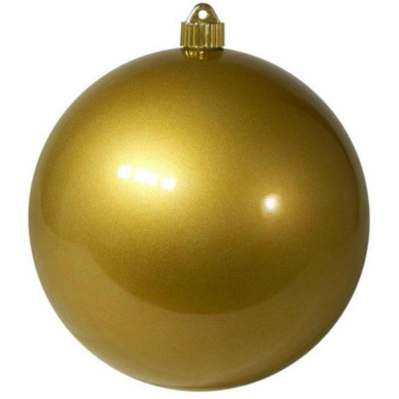 Shiny Candy Gold Shatterproof Christmas Ball Ornament 8 (200mm)