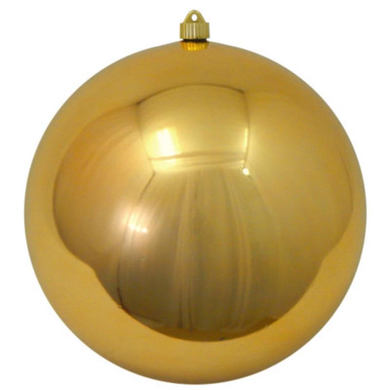Shiny Gilded Gold Shatterproof Christmas Ball Ornament 12 (300mm)