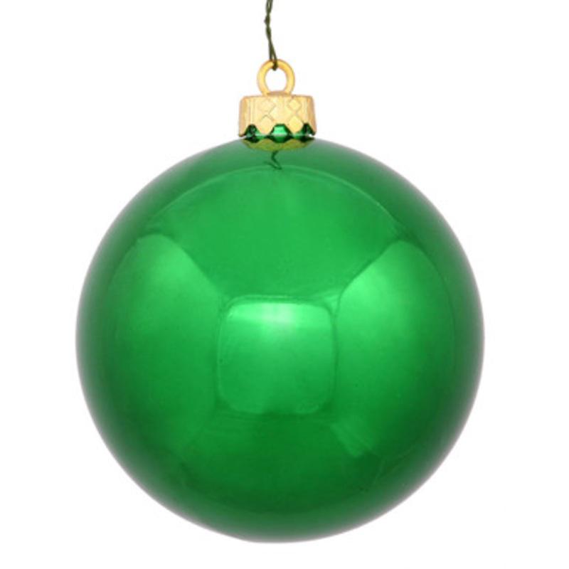 Shiny Green Shatterproof Christmas Ball Ornament 2.75 (70mm)