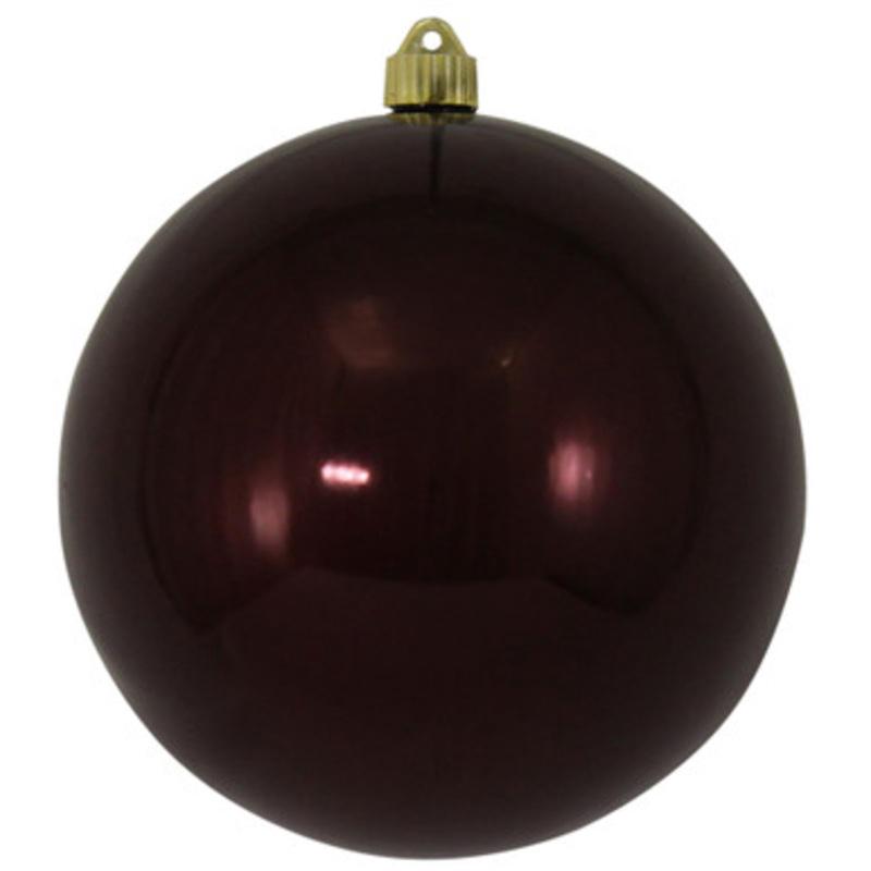 Shiny Java Brown Shatterproof Christmas Ball Ornament 8 (200mm)