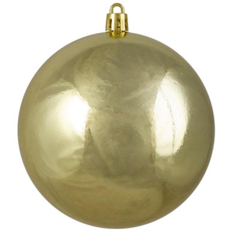 Shiny Shatterproof Christmas Ball Ornament  4 (100mm)  Gold