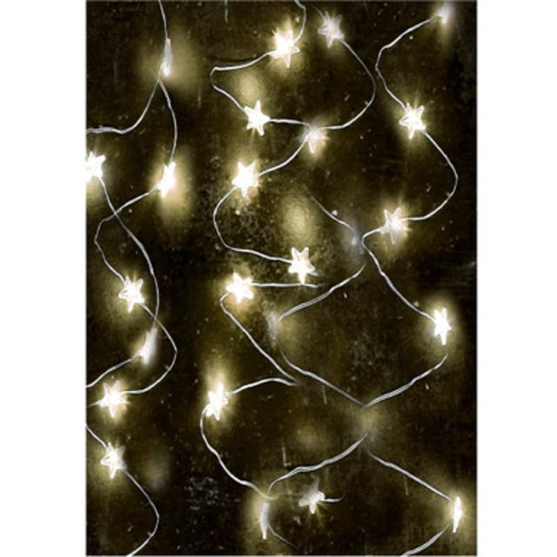 Set of 8 Amber LED Fairy 20 Light Strand 63 33473687