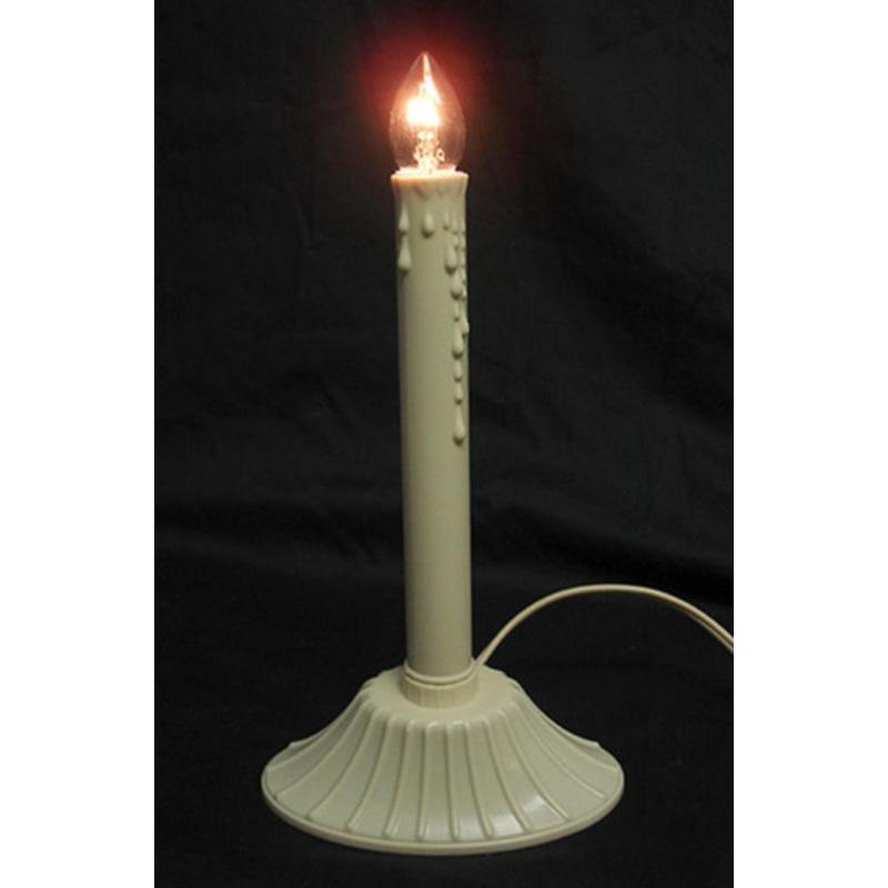 Set of 5 White Candolier Flameless Christmas Candle Lamps 9.5