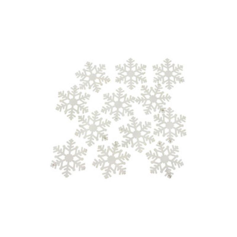 Set of 12 White Snowflakes 3.25