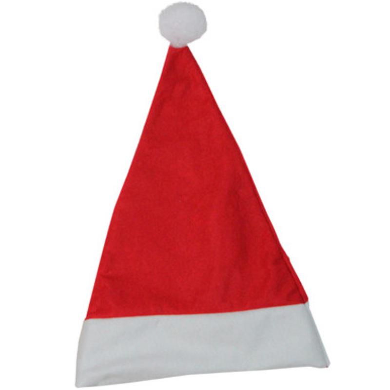 Red and White Unisex Adult Christmas Santa Claus Hat Costume Accessory  One Size