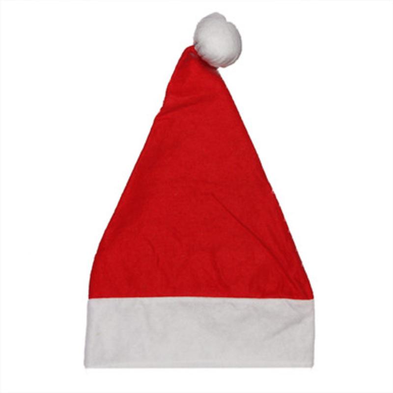 Red and White Unisex Adult Christmas Santa Hat Costume Accessory  Small