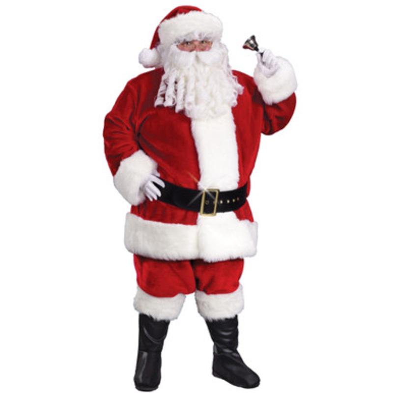 Regency Plush Crimson Adult Santa Claus Suit Christmas Costume  Standard Size