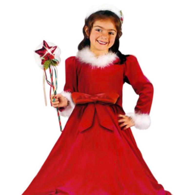 Red and White Princess Toddler Christmas Costume