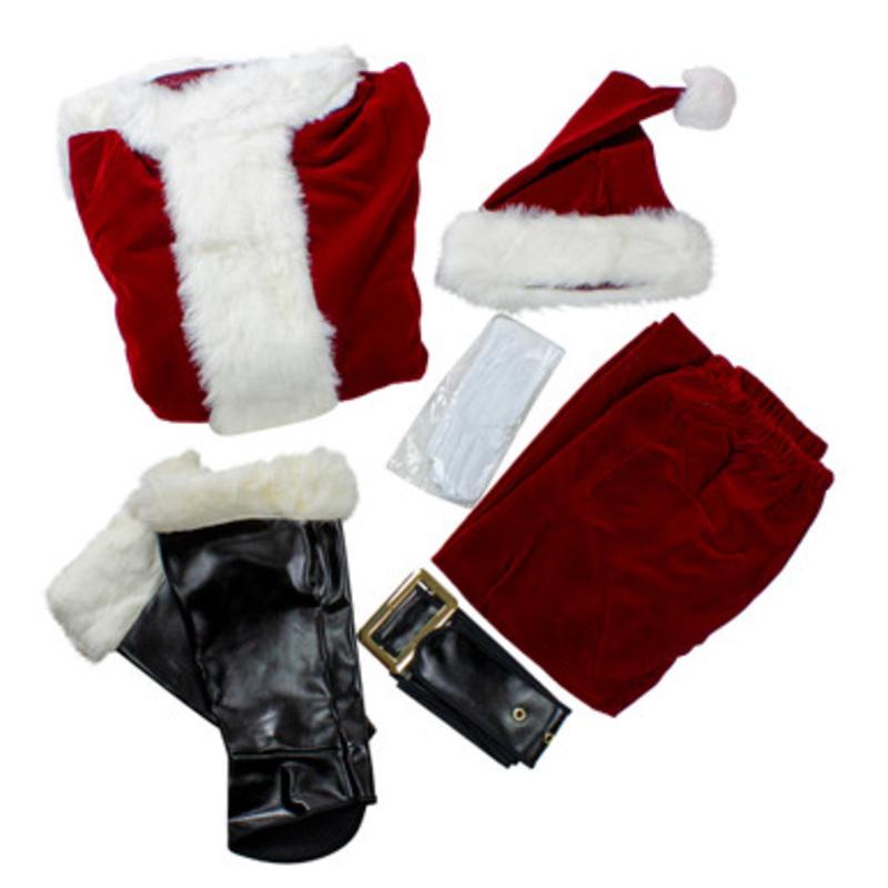 Red and White Santa Claus Adult Deluxe Christmas Costume  XXL