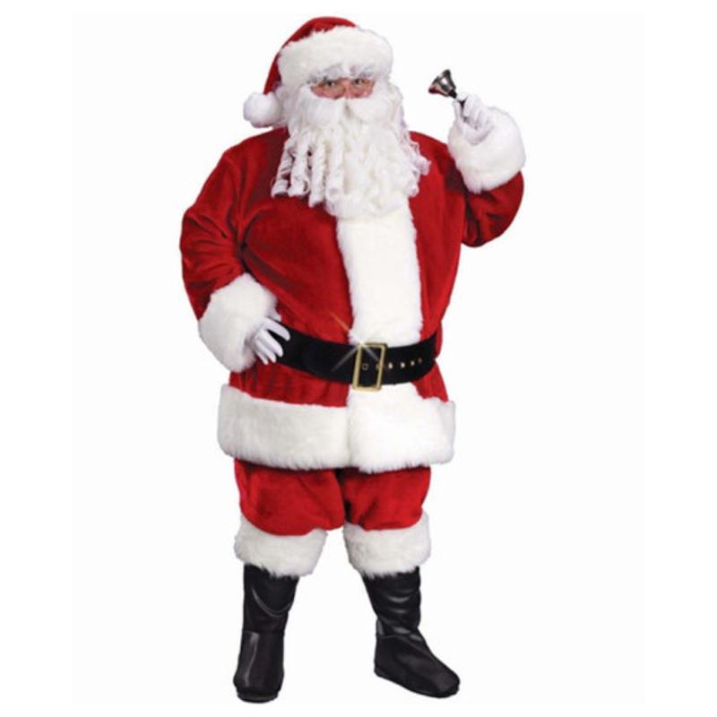 Red and White Santa Claus Adult Unisex Christmas Costume  2XL