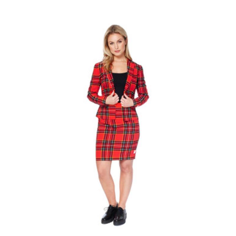 Red and Black Lumberjackie Womens Adult Suit US04