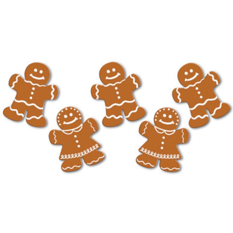Pack of 240 Mini Mr. and Mrs. Gingerbread Cutouts Christmas Decorations 5