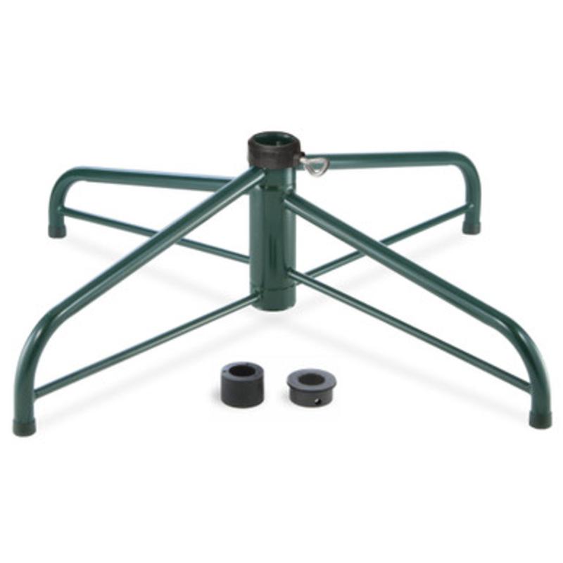 Black and Green Metal Folding Tree Stand for 9-12 Artificial Trees