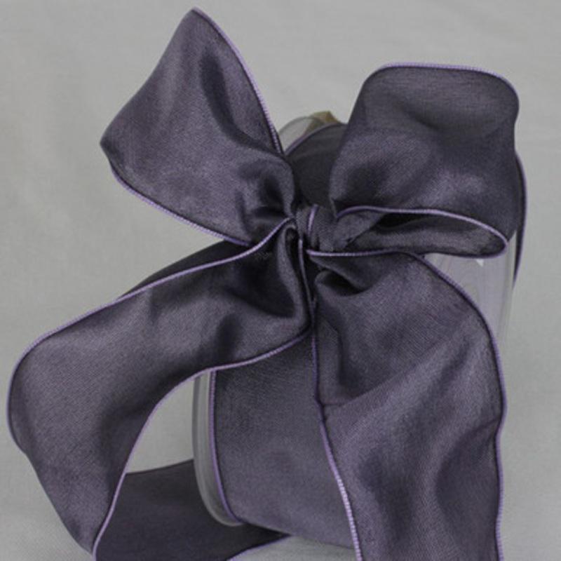 Amethyst Purple Solid Wired Edge Ribbon 1.5 x 27 Yards