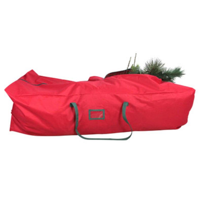 7.5 Red and Green Rolling Artificial Christmas Tree Storage Bag