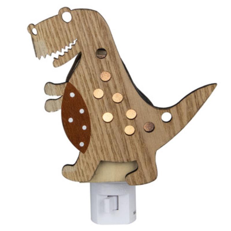 6 Wooden LED Tyrannosaurus Rex Dinosaur Night Light