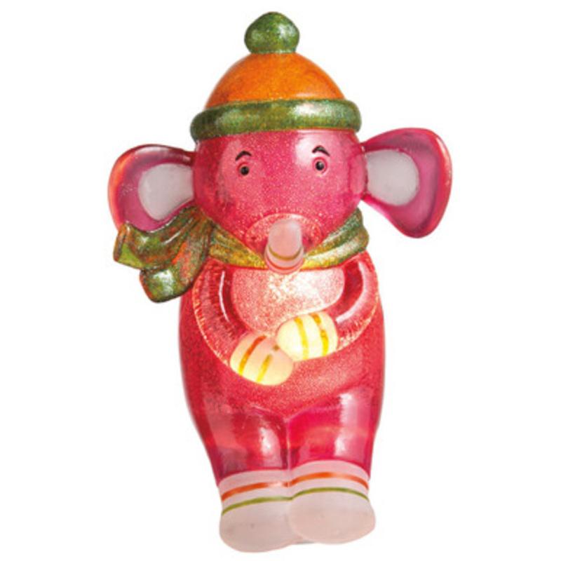6 Genuine Monkeez and Friends Pink Elroy Elephant Childrens Night Light