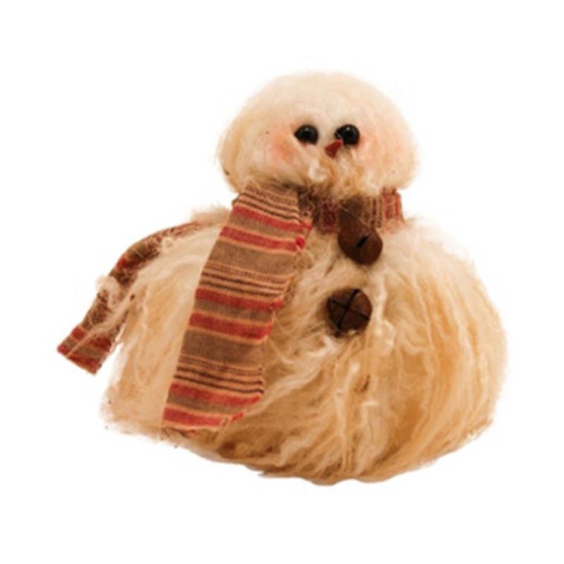 5 Beige and Brown Baby Chumley Snowman