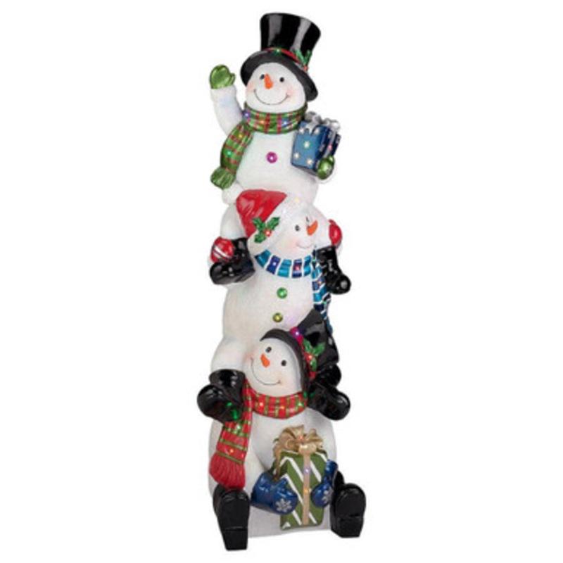 49 Illuminated Holiday Snowman statue
