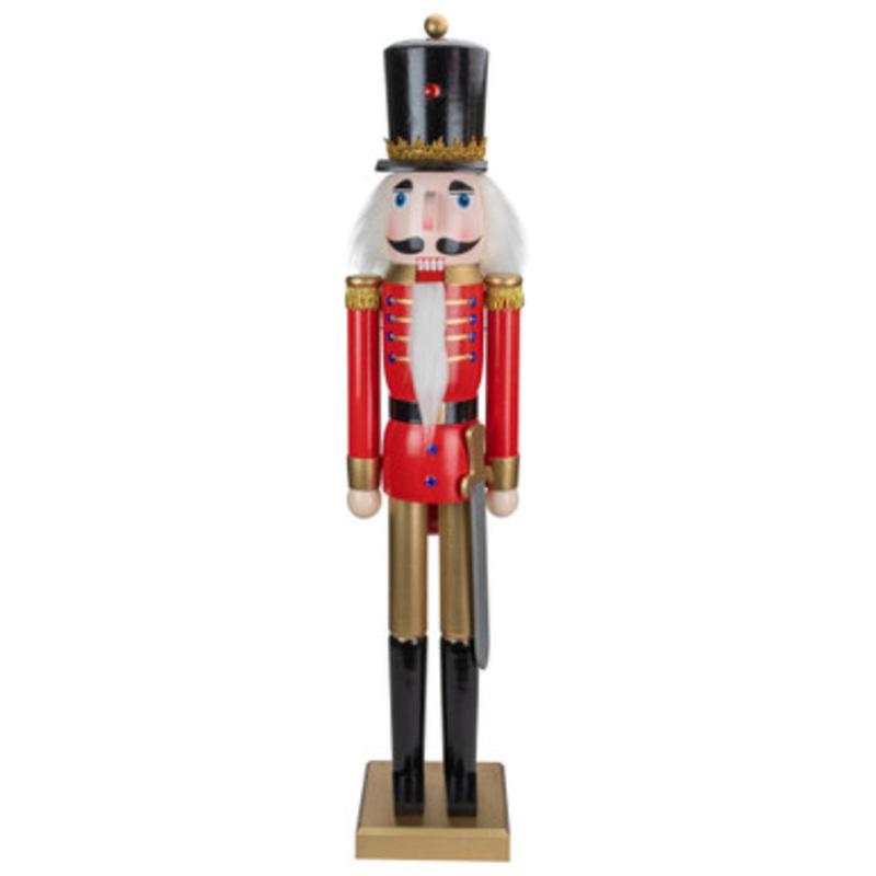 36 Red and Gold Christmas Soldier Nutcracker with Sword