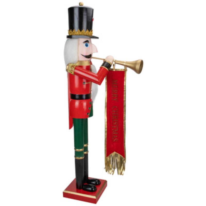 36 Red and Green Christmas Nutcracker Soldier with Horn
