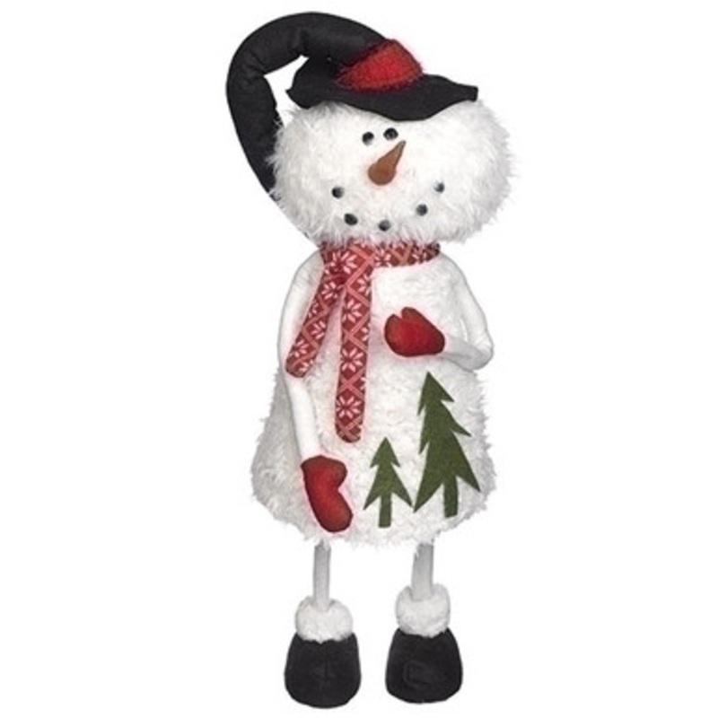 32 Felt/Fur Snowman Bouncer Figurine  33387603
