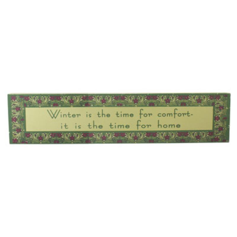 22 Purple and Green Winter Themed Rectangular Sign Board