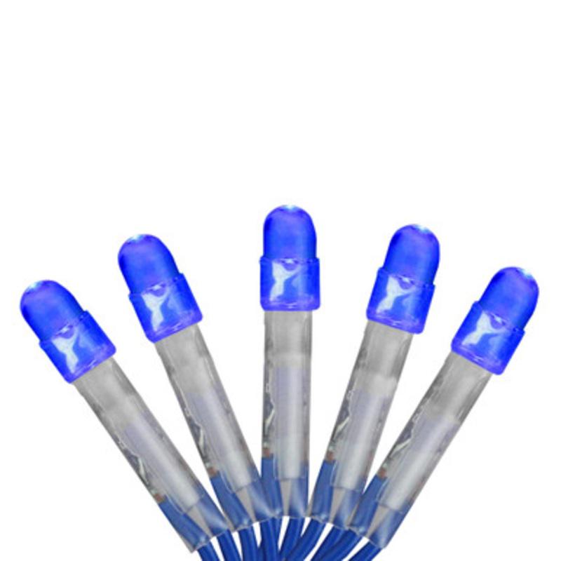 2 x 8 Blue LED Net Style Tree Trunk Wrap Christmas Lights Blue Wire