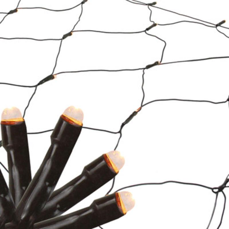 2 x 8 Warm White Twinkle LED Net Style Tree Trunk Wrap Christmas Lights Brown Wire