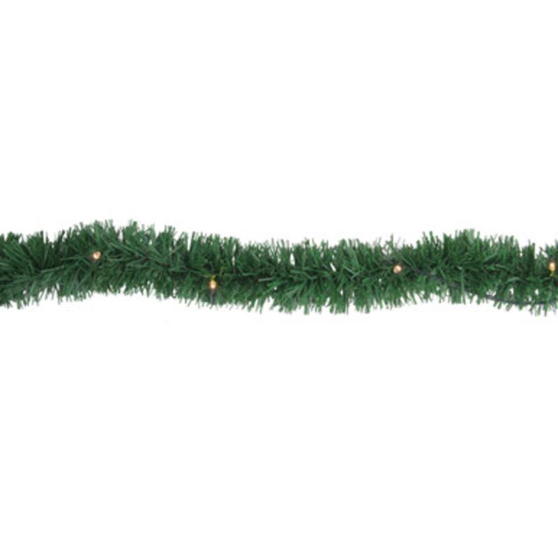 18 x 2.5 Pre-Lit Pine Artificial Christmas Garland Warm White Dura-Lit Lights