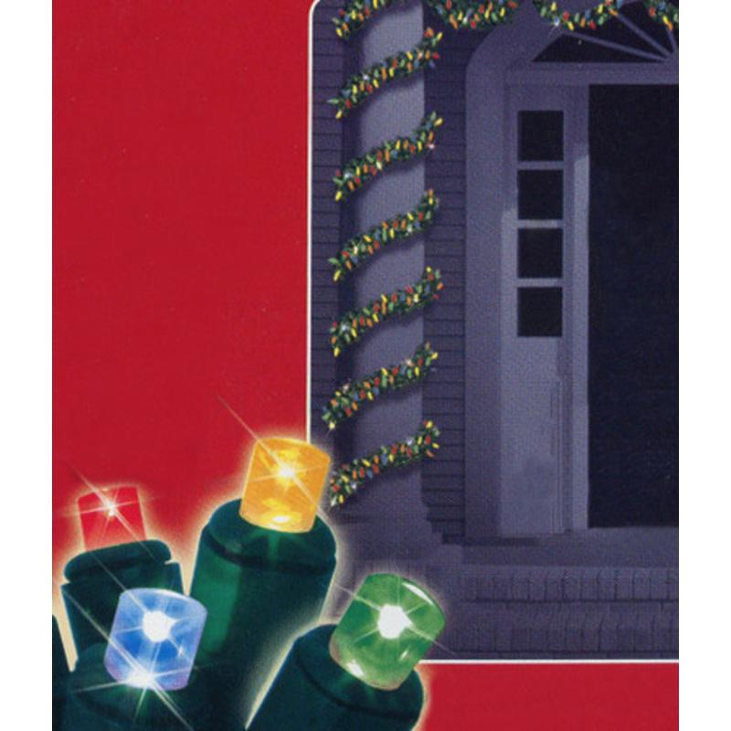 18 x 2.75 Pre-Lit Pine Artificial Christmas Garland Multi-Color LED Lights 30446835