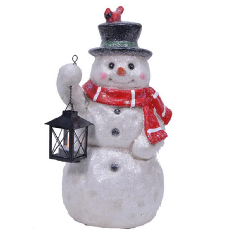 17 White and Black Sparkles Snowman Door Greeter Christmas Decoration  Battery Operated  33480202
