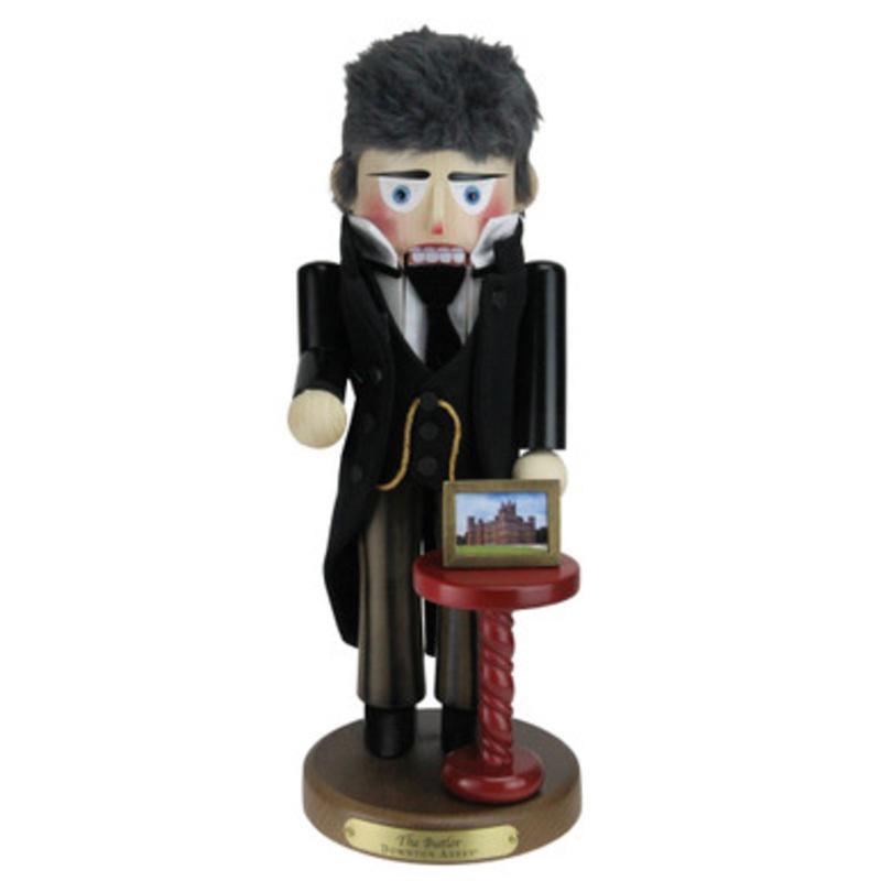 16 Black and Gray Abbey Butler Collectible Christmas Nutcracker Figurine