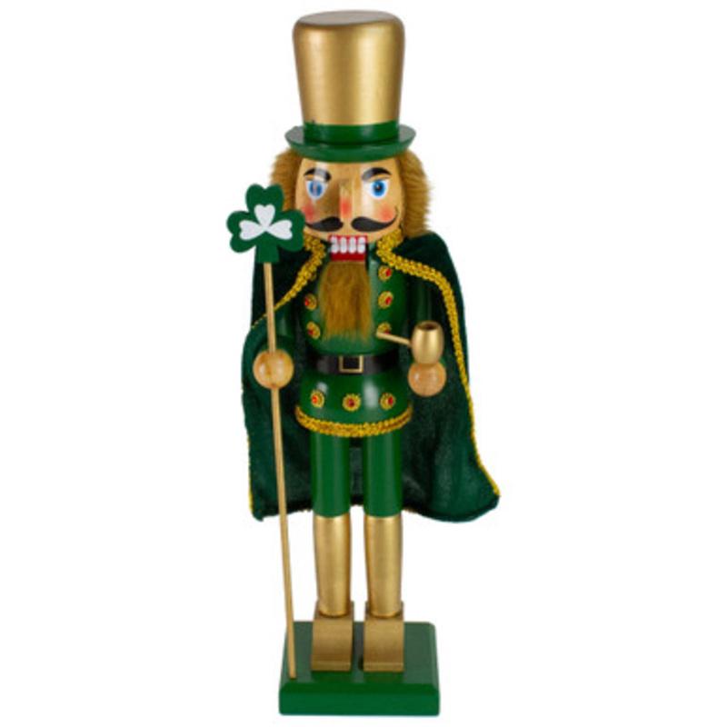 15 Green and Gold Luck of the Irish Christmas Nutcracker