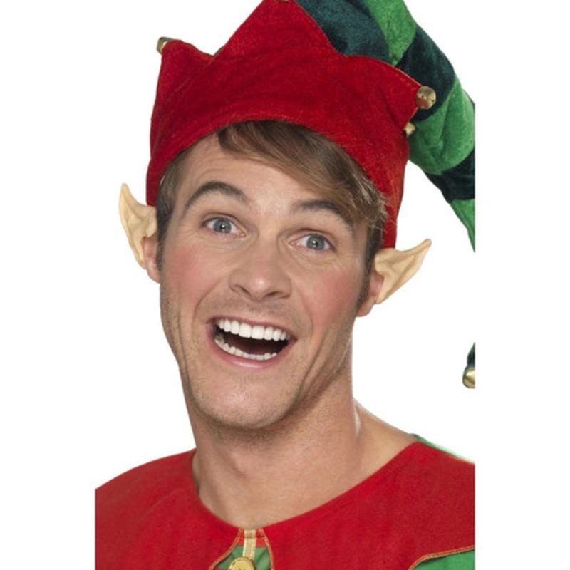 15 Beige Unisex Adult Christmas Elf Ear Tips Costume Accessory One Size